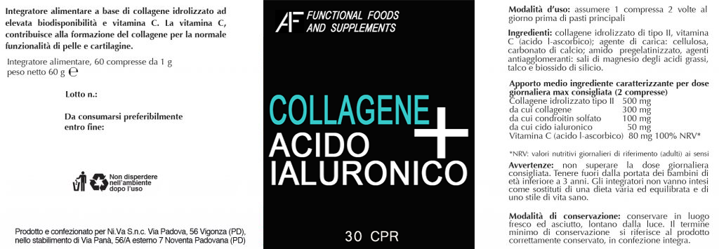 compresse di collagene e acido ialuronico
